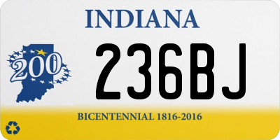 IN license plate 236BJ