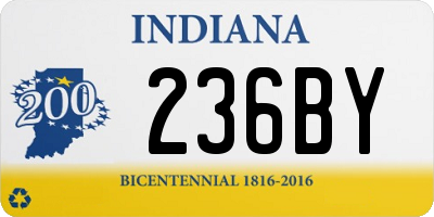 IN license plate 236BY