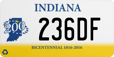 IN license plate 236DF