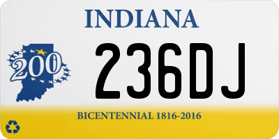 IN license plate 236DJ