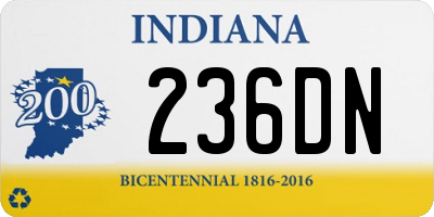 IN license plate 236DN