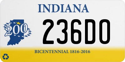 IN license plate 236DO