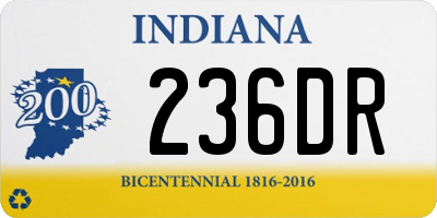 IN license plate 236DR