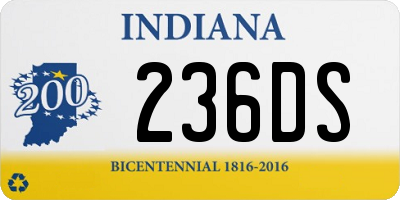 IN license plate 236DS