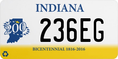 IN license plate 236EG