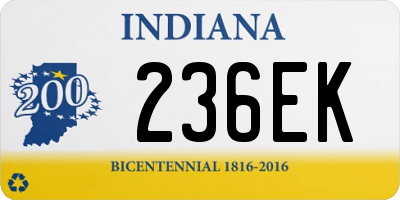 IN license plate 236EK