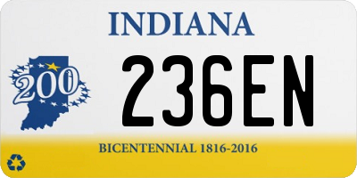 IN license plate 236EN