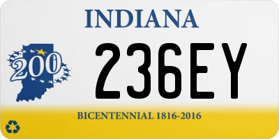 IN license plate 236EY