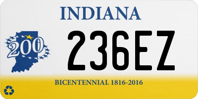 IN license plate 236EZ