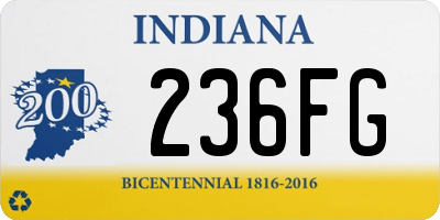 IN license plate 236FG