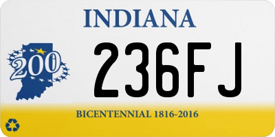 IN license plate 236FJ