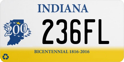 IN license plate 236FL