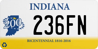 IN license plate 236FN