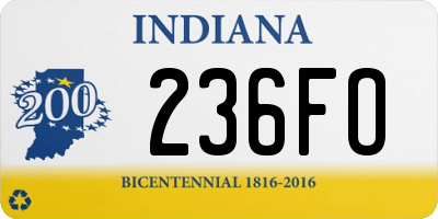 IN license plate 236FO