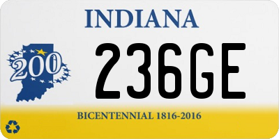 IN license plate 236GE