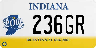 IN license plate 236GR