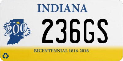 IN license plate 236GS