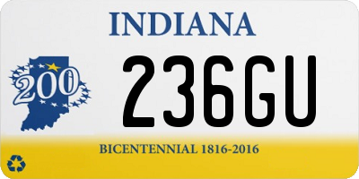 IN license plate 236GU