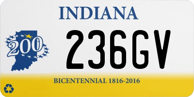 IN license plate 236GV