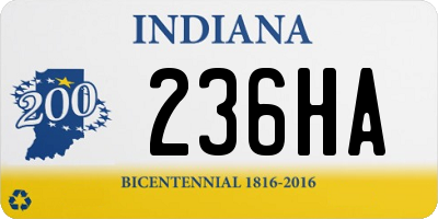 IN license plate 236HA