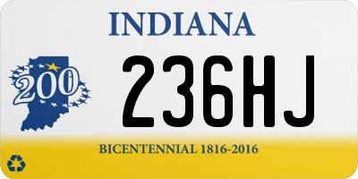 IN license plate 236HJ