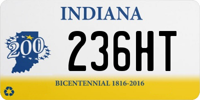 IN license plate 236HT