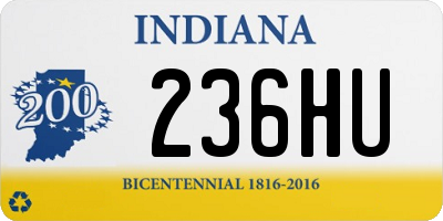 IN license plate 236HU