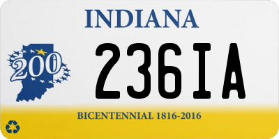 IN license plate 236IA