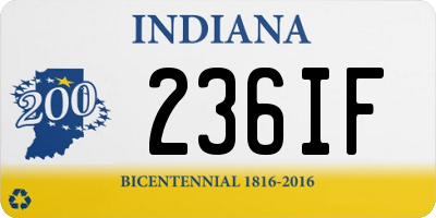 IN license plate 236IF