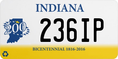 IN license plate 236IP