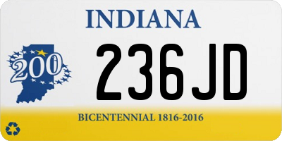 IN license plate 236JD