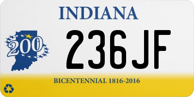 IN license plate 236JF