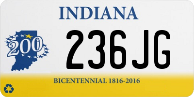 IN license plate 236JG