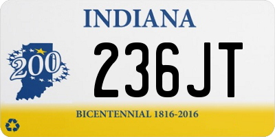IN license plate 236JT