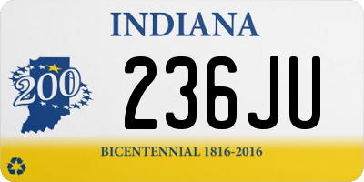 IN license plate 236JU