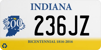 IN license plate 236JZ