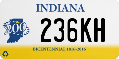 IN license plate 236KH