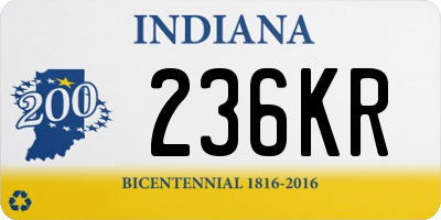 IN license plate 236KR