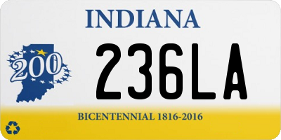 IN license plate 236LA