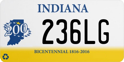 IN license plate 236LG