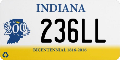 IN license plate 236LL