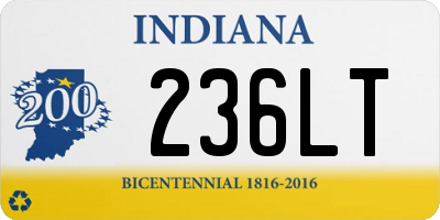 IN license plate 236LT