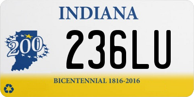 IN license plate 236LU