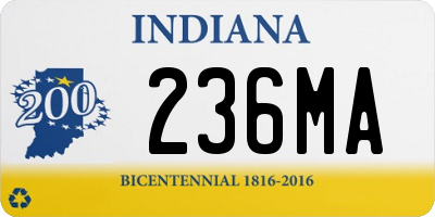 IN license plate 236MA