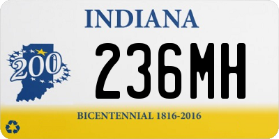 IN license plate 236MH