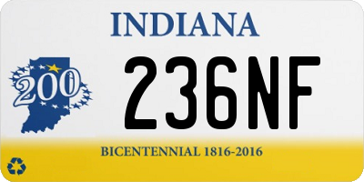 IN license plate 236NF