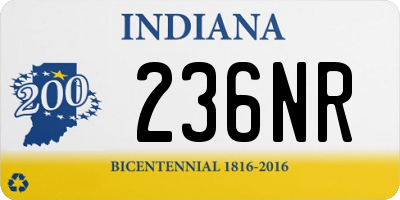 IN license plate 236NR