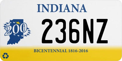 IN license plate 236NZ