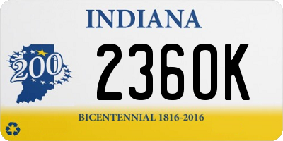 IN license plate 236OK