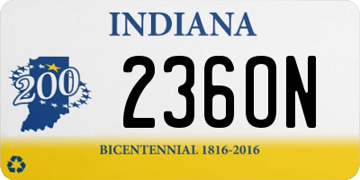 IN license plate 236ON